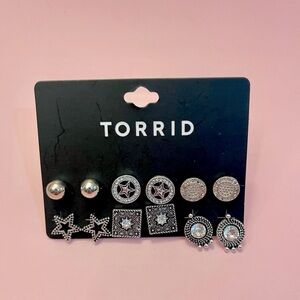 Torrid Silver Stud Earrings Set